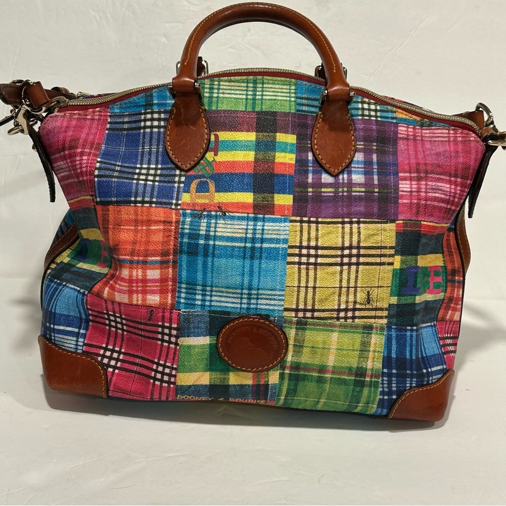 Dooney & Bourke Multicolor Plaid picknick Satchel